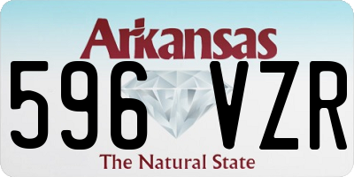 AR license plate 596VZR