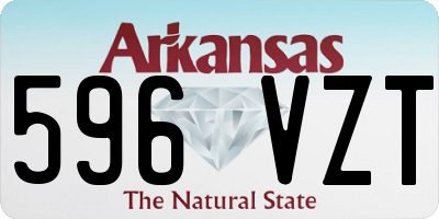 AR license plate 596VZT
