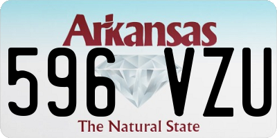 AR license plate 596VZU