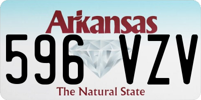 AR license plate 596VZV