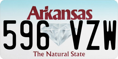 AR license plate 596VZW