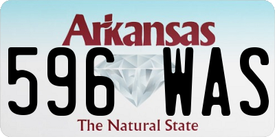 AR license plate 596WAS