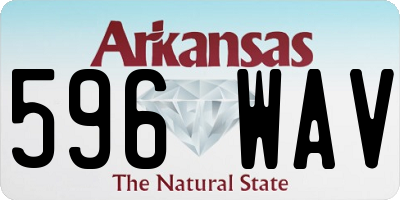 AR license plate 596WAV