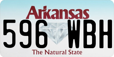 AR license plate 596WBH
