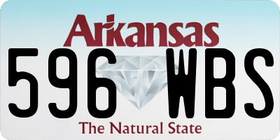 AR license plate 596WBS