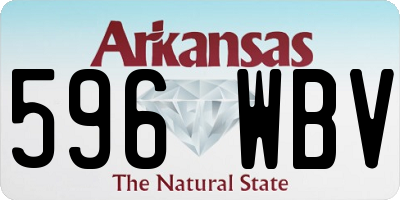 AR license plate 596WBV