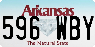 AR license plate 596WBY