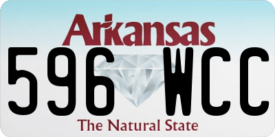 AR license plate 596WCC
