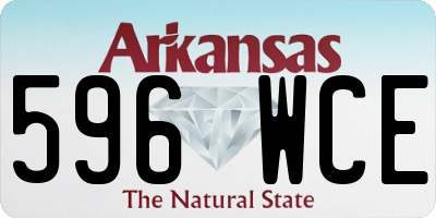 AR license plate 596WCE