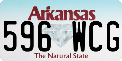 AR license plate 596WCG