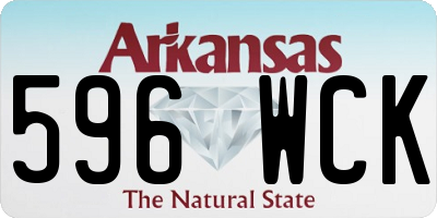 AR license plate 596WCK