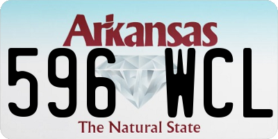 AR license plate 596WCL