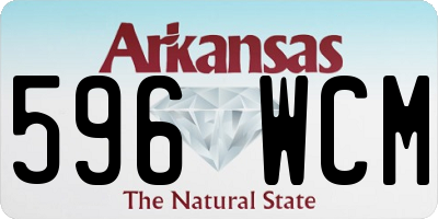 AR license plate 596WCM