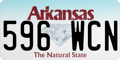 AR license plate 596WCN