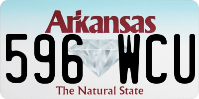 AR license plate 596WCU