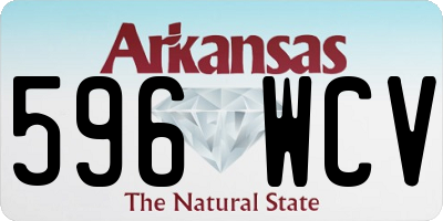 AR license plate 596WCV