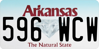 AR license plate 596WCW