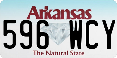 AR license plate 596WCY