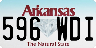 AR license plate 596WDI