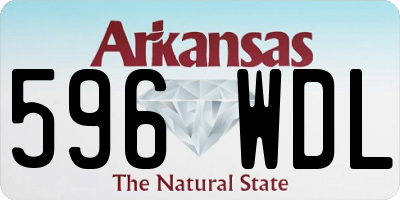AR license plate 596WDL