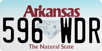 AR license plate 596WDR
