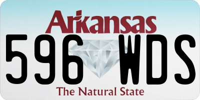 AR license plate 596WDS