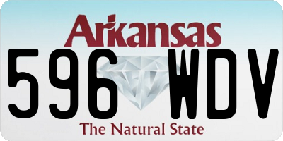 AR license plate 596WDV