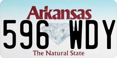 AR license plate 596WDY