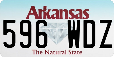 AR license plate 596WDZ