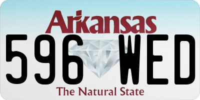 AR license plate 596WED