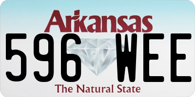 AR license plate 596WEE