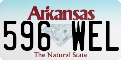 AR license plate 596WEL