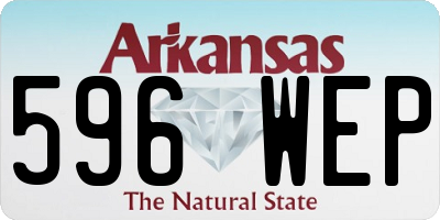 AR license plate 596WEP
