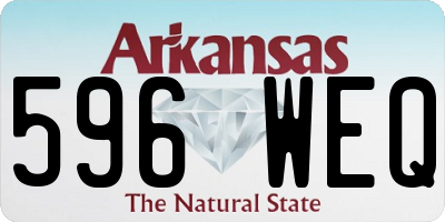 AR license plate 596WEQ