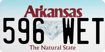 AR license plate 596WET