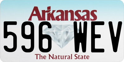 AR license plate 596WEV
