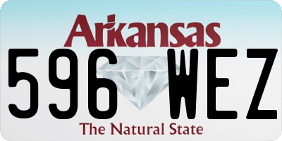 AR license plate 596WEZ