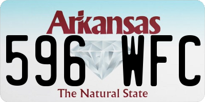 AR license plate 596WFC