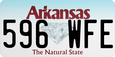 AR license plate 596WFE