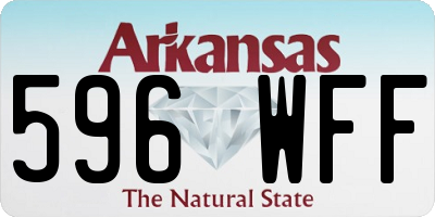 AR license plate 596WFF