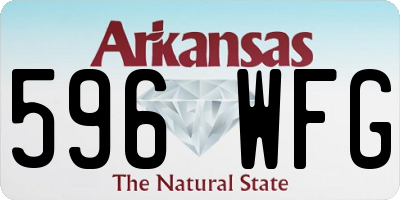 AR license plate 596WFG