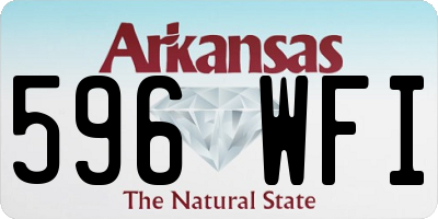 AR license plate 596WFI