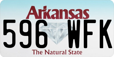 AR license plate 596WFK