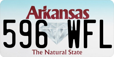 AR license plate 596WFL