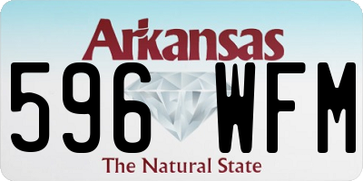 AR license plate 596WFM