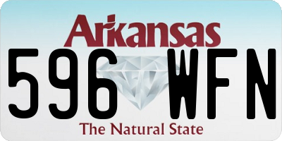 AR license plate 596WFN