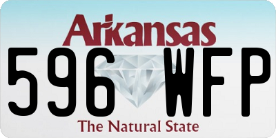 AR license plate 596WFP