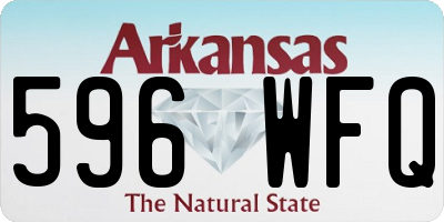 AR license plate 596WFQ