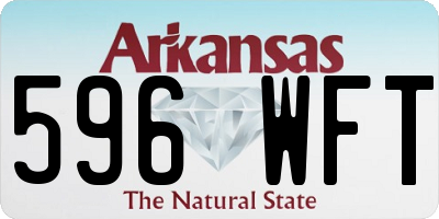 AR license plate 596WFT