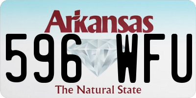 AR license plate 596WFU